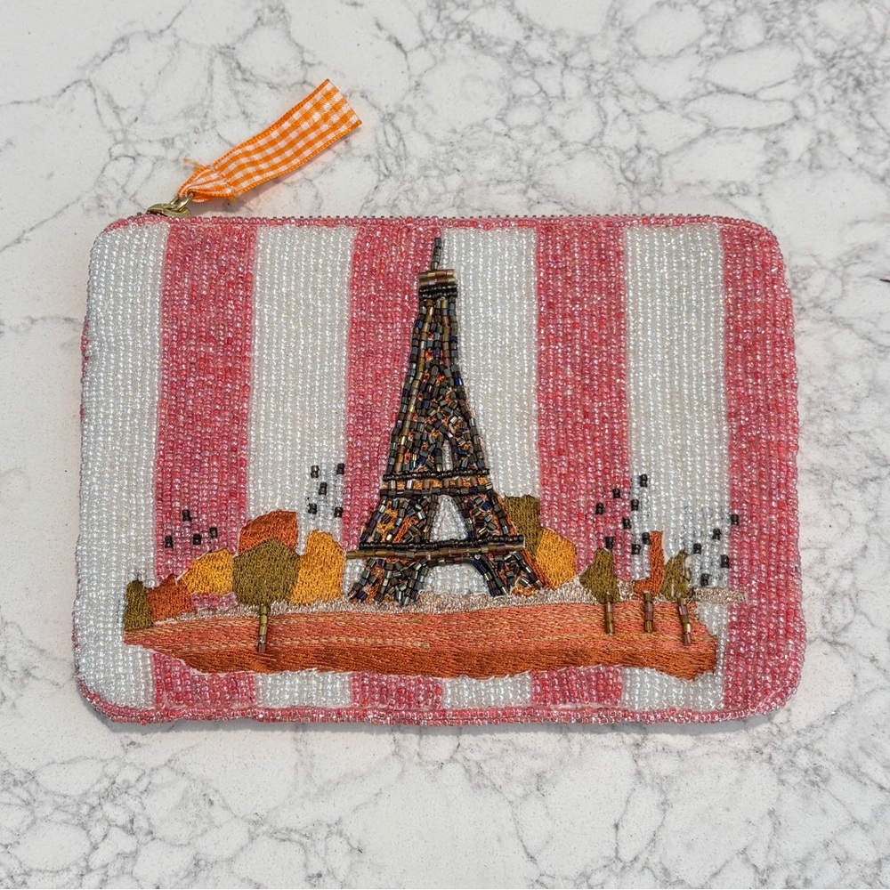 Anthropologie Fiona Beaded Pouch: City Edition in Paris